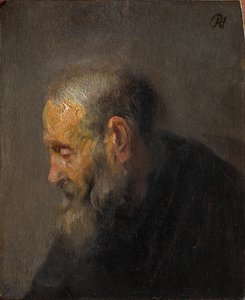 Studie van een Oude Man in Profiel